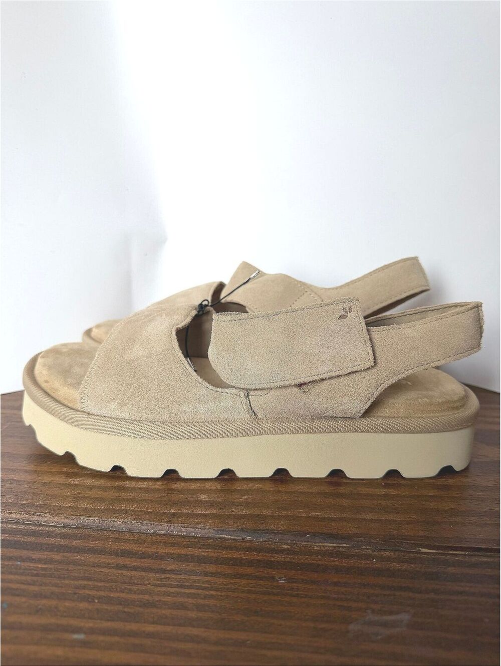 Koolaburra by UGG Women's Suede Platform Sandals Beige Size 11